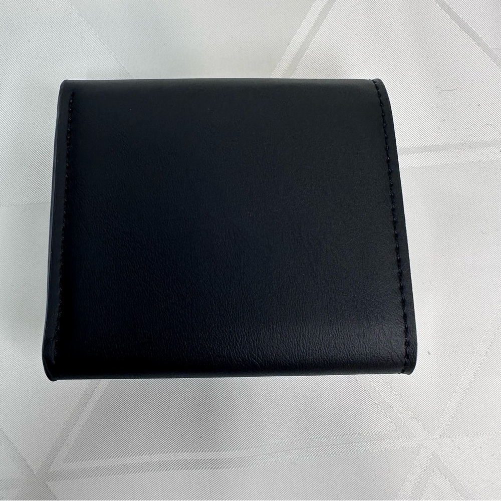 Tory Burch Black Compact Wallet with Gold Logo NEW - Picture 2 of 8